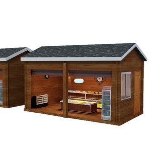 Pavillon de cantine en bois d'extérieur, imperméable, avec structure en alliage d'aluminium, pour usage en jardin - Product Image 3