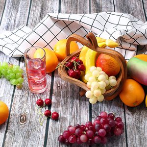 Panier à <span class=keywords><strong>fruits</strong></span> en bambou pliable, panier à <span class=keywords><strong>fruits</strong></span> secs en bois, plateau alimentaire en bambou, se transforme en panier à collation en bois - Product Image 4