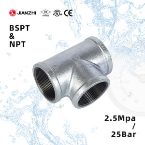 Jianzhi Tee Y-verbinding voor verwarmingsaansluiting, bouwmateriaal, verzinkte pijpen met schroefdraad en MS-connector, <span class=keywords><strong>GI</strong></span>-pijpfitting - Product Image 1