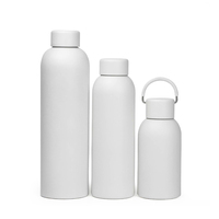 Ensemble de bouteilles d'eau en acier inoxydable-3 tailles, étanche, idéal pour les sports de plein air et l'hydratation quotidienne