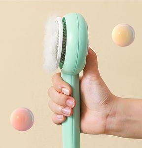 Stainless Steel Needle Pet Comb <b>Floating</b> Beauty Supplies Dog Grooming Comb with Plastic Material Easy to Remove - Product Image 5