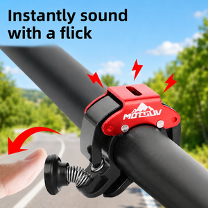 <span class=keywords><strong>Sonnette</strong></span> de vélo antivol MOTSUV en alliage d'aluminium, son clair et fort, fixation sur guidon, accessoire de vélo pour la sécurité en cyclisme en extérieur - Product Image 5