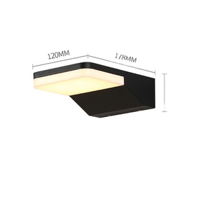Nouveau Style <span class=keywords><strong>Simple</strong></span> Applique Murale Extérieure Creative LED Face Vers Le Bas <span class=keywords><strong>Simple</strong></span> Côté Lumineux <span class=keywords><strong>Plaque</strong></span> De Porte Étanche Balcon Avant Terrasse - Product Image 1