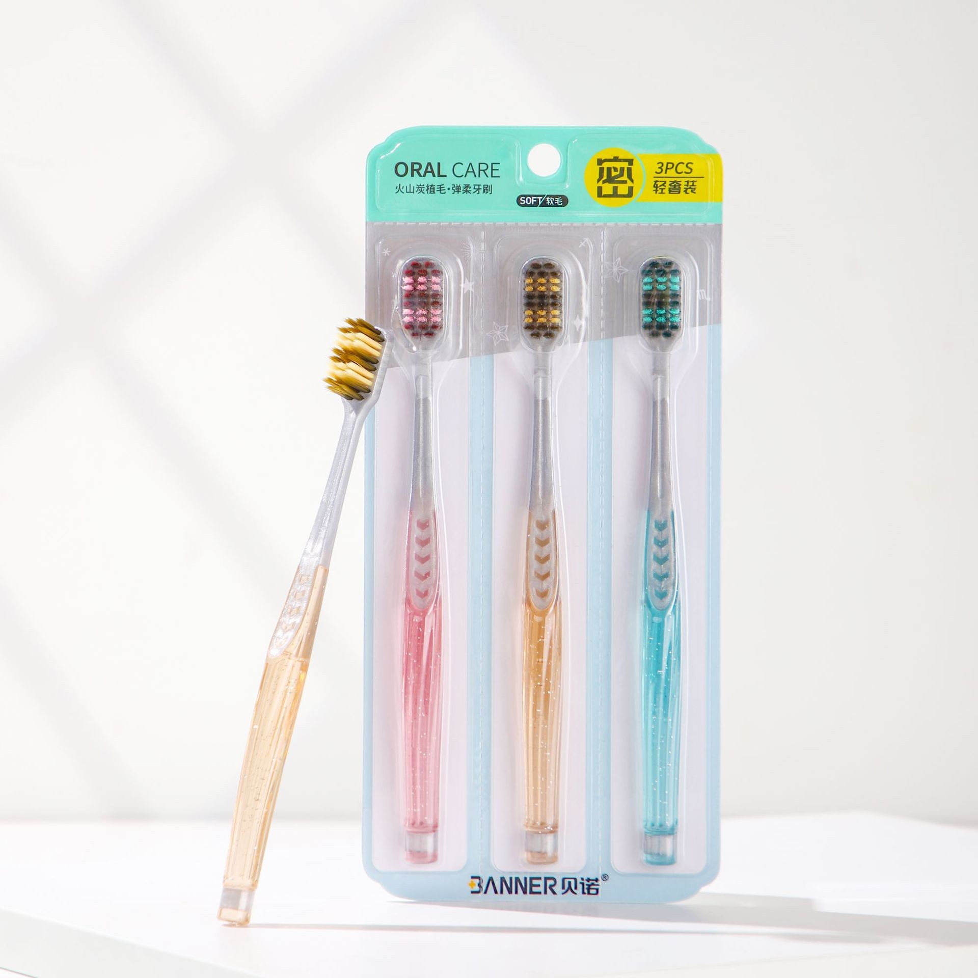 มือจับคริสตัลใส Benoy-556 [3 ชิ้น]