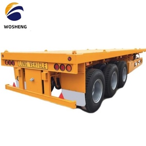 Semi-<span class=keywords><strong>remorque</strong></span> plateau Super Link en acier de haute qualité 200 tonnes, 3/4 essieux, double liaison, pour transport de conteneurs à <span class=keywords><strong>Tema</strong></span>, Ghana - Product Image 6