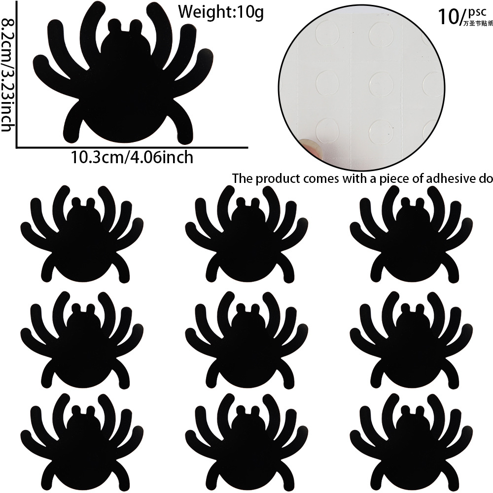 Pegatinas de araña (10 piezas por paquete)