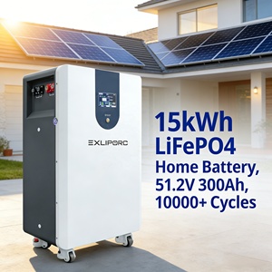 15kWh LiFePO4 Battery 51.2V 300Ah Split Hybrid <b>Grid</b> Home Energy Storage System Floor Mounted Solar Battery Pack - Product Image 1