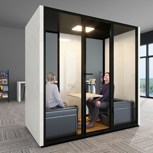 Cabina de teléfono de oficina a prueba de sonido de alta calidad de fábrica móvil de Venta caliente, cápsula de oficina para espacio de <span class=keywords><strong>coworking</strong></span> de oficina abierta - Product Image 5