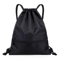 Hochwertiger Sport-Kordelzugrucksack für Herren, Wasserdichte Schwimm- und Sporttasche, Leichter Zugschnur-Sportbeutel für Schwimmen und Fußball