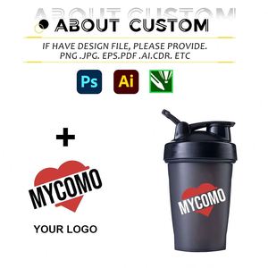 Custom Logo Plastic Shaker Bottle <b>Gym</b> Sport <b>Protein</b> 400ml 600 800 Shake Cup Water BPA Free - Product Image 5