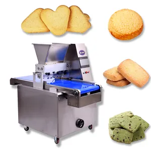 Wire cut and deposit cookies forming machine