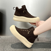 Baskets montantes pour femmes en daim à semelle épaisse, style décontracté Campus, chaussures robustes, tailles adultes 35 36 37 38 39 40 41 42
