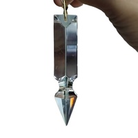 Cortina de Cuentas de Cristal de Cuarzo Transparente Decorativas con Forma de Cohete y Extremos Redondos, Serie Hecha a Mano, para un Acabado Suave