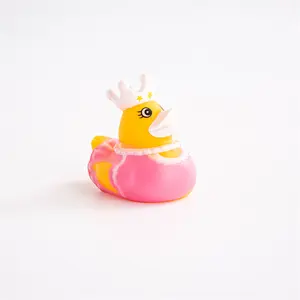 Bonne vente Jouet de bain pour bébé canard en caoutchouc flottant de natation en plastique PET
