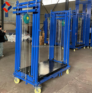 <span class=keywords><strong>Plataforma</strong></span> Elevadora Móvil Eléctrica de 300/500 kg, Sistema de Andamios con Control Remoto Eléctrico, Tubería de Acero Reforzada de 2m a 8m - Product Image 3