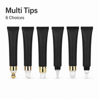 Tube souple cosmétique en gros pour brillant à lèvres 10g 20g, noir mat, rose, vert, violet, blanc, tube pour crème contour des yeux, emballage personnalisé OEM
