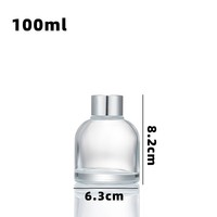 Bouteille diffuseur en verre rechargeable vide 100ml 200ml Contenant de stockage d'aromathérapie Bouchon en liège Respectueux de l'environnement 100 pièces
