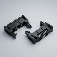 Connecteur DC2 de type SMT à pas de 2,54 mm, avec tête blindée, à grande goupille carrée