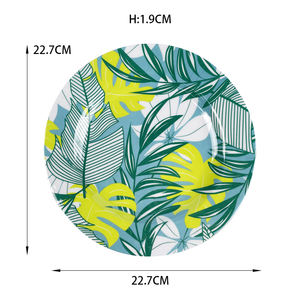 Service de <span class=keywords><strong>vaisselle</strong></span> en mélamine à motif floral, joli et <span class=keywords><strong>pas</strong></span> <span class=keywords><strong>cher</strong></span> - Product Image 2
