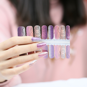 Best Nail Wraps Stickers Polish Strips Plastic Vacuum Bag High Grade Nail Art Decoration CMYK/UV Printing Nails Accesories