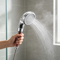 Pommeau de douche LED coloré à 7 couleurs, changement automatique de couleur, lumière de douche activée par le débit d'eau pour baignoire et salle de bain