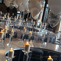 Porte-bougie en verre cristal K9 de luxe, design personnalisé pour centre de table de mariage, décoration de la maison pour la Saint-Valentin