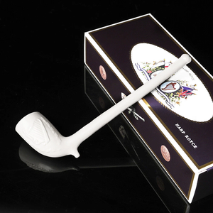 MUXIANG Harp Royce Victorian Smoking Pipe <strong>Cutty</strong> Ceramic Tobacco Pipe with Gift Box - Product Image 4