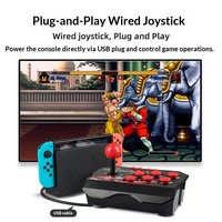 Manette de jeu filaire pour P3/PC/Android avec fonction Turbo, 6 boutons, câble USB de 3 m, joystick pour jeux de combat, vente en gros