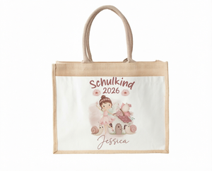 Sac cadeau personnalisé en jute avec poignée en corde, sac de shopping, sac d'emballage pour cadeaux, pour les fêtes de Noël et la vente au détail - Product Image 1