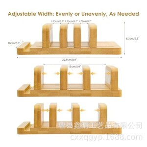 Bamboo Mobile Phone And <b>Tablet</b> <b>Stand</b> 22.6X16X16Cm Desktop Storage Rack <b>For</b> Office Use - Product Image 3