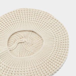 2025 nueva llegada Otoño Invierno boina de ganchillo <span class=keywords><strong>mujeres</strong></span> diseño Simple cuerda boina tejida - Product Image 3