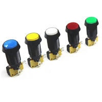 Bouton poussoir d'arcade CL 30 mm, démarrage/arrêt, 90 V-250 V, éclairage LED, certifié CE ROHS, matériau PC, pour machine de jeu de combat JAMMA