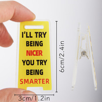 Porte-notes de bureau en acrylique imprimé UV, support de mémo mignon, pince de bureau créative, cadeau de papeterie pour le bureau, la maison, promotionnel