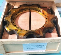 Grande roue dentée de chaîne de surface en acier forgé pour l'exploitation minière, marque Wangli, max. 55 dents
