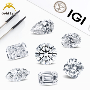 ゴールドリーフ IGIラボダイヤモンド VVS VS DEFカラー 1ct 1.5ct 2ct 3ct ルースダイヤモンド HPHT CVDラボグロウンダイヤモンド - Product Image 1