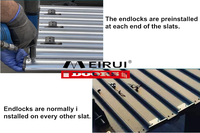 Rivet en acier semi-tubulaire à tête ovale moderne et durable pour la fixation de l'endlock sur les lames de porte à enroulement