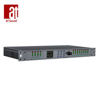 Procesador de Audio T48, 4 Entradas y 8 Salidas, Procesador de Audio Profesional para Equipos de Sonido de Escenario, Sistema de Línea de Altavoces