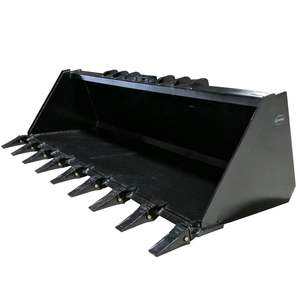 84 "Tugas Berat <span class=keywords><strong>Skid</strong></span> <span class=keywords><strong>Steer</strong></span> kotoran Bucket dengan gigi kuat pemuat lampiran untuk konstruksi & Pertanian - Product Image 1