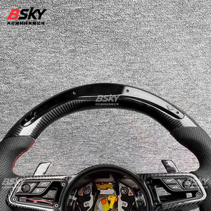 พวงมาลัยกีฬาคาร์บอนไฟเบอร์หุ้มหนัง LED แบบกำหนดเองได้ ใช้ได้กับ 918 718 958 Boxster - Product Image 2