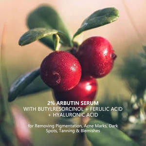 OEM / ODM LOGO personalizado de fábrica de etiqueta privada de Arbutina cara suero reduce visiblemente las manchas oscuras con ácido hialurónico - Product Image 3