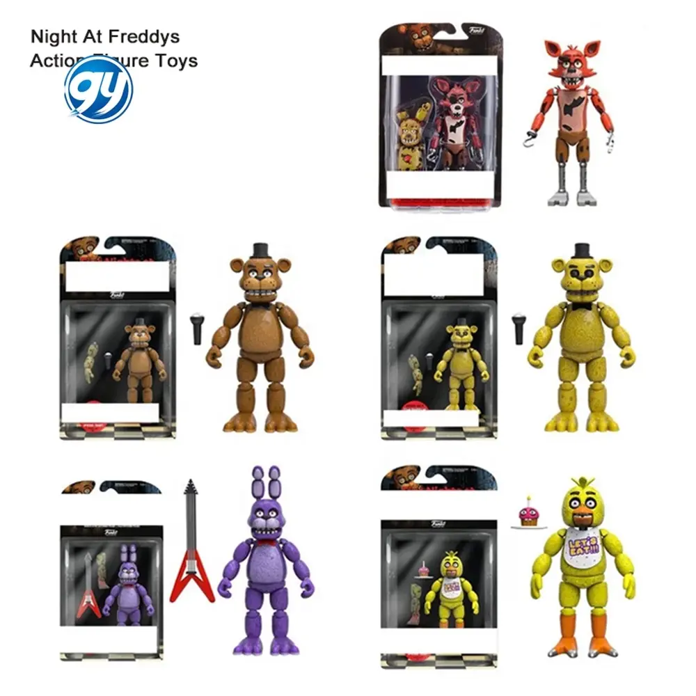 GY Funk cinque notti alla collezione di Figure d'azione Freddys modello giocattoli in PVC regali Anime in vinile Figure Fnafs cinque notti a Freddys