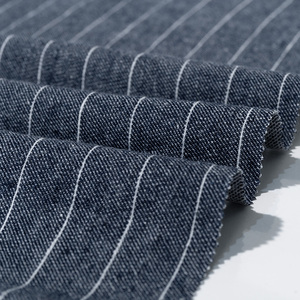 9608# Yarn Dyed <strong>Linen</strong> Cotton <strong>Stripe</strong> Fabric 60% <strong>Linen</strong> 40% Cotton 138cm 217gsm Breathable Durable Heavyweight <strong>Curtain</strong> Girls Boys - Product Image 2
