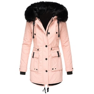 Abrigo polar Parkas largas de Invierno para mujer al por mayor 2025 con logotipo personalizado e impresión de talla grande chaquetas con capucha Para Mujer - Product Image 3
