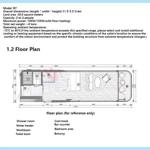 บ้านสำเร็จรูปเหล็กแบบโมดูลาร์ R7 ขนาด 40 ฟุต ใช้เป็นร้านกาแฟเคลื่อนที่ ร้านหนังสือ ซูเปอร์มาร์เก็ต อาคารสำนักงาน ห้างสรรพสินค้า อาคารพาณิชย์สมัยใหม่ - Product Image 3