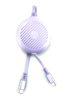 Câble de charge USB rétractable portable 80 cm DYH-2502 haute vitesse Type-C pour électronique grand public Android – Rallonge