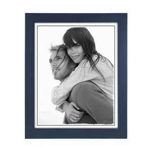 Cadre de <span class=keywords><strong>Photo</strong></span> bleu à fixation murale, plan artistique en bois, pour <span class=keywords><strong>Couple</strong></span> - Product Image 2