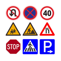 Film réfléchissant de qualité ingénierie imprimé UV personnalisé, panneaux de signalisation routière haute visibilité, feuille d'aluminium réfléchissante