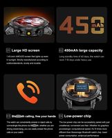 2024 pantalla Amoled de buena calidad 450mAh BT llamada salud deportes rastreador Android Smartwatch teléfono reloj de pulsera redondo reloj inteligente
