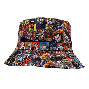 Chapeaux Bob Double Face 3 Couleurs Anime One Piece <span class=keywords><strong>Monkey</strong></span> <span class=keywords><strong>D</strong></span>. <span class=keywords><strong>Luffy</strong></span> - Product Image 2