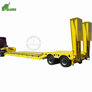 Remolque de plataforma baja de 2 ejes y 13 m, remolque de plataforma baja de 14 metros, semirremolque de plataforma baja en venta - Product Image 4